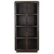 Rogers Dark Brown 2 Glass Door Display Cabinet