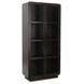 Rogers Dark Brown 2 Glass Door Display Cabinet