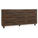 Jaxon Harvest Brown 9 Drawer Dresser
