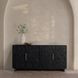 Albero Black 4 Door Buffet