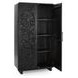Albero Black 2 Door Tall Accent Cabinet