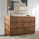 Santa Clara Caramel Brown 6 Drawer Dresser
