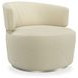 Olympia Oatmeal Performance Fabric Upholstered Swivel Accent Chair