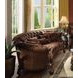 Versailles Brown 109" Sofa with Nailhead Trim