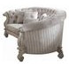 Versailles Ivory 109" Sofa with Nailhead Trim