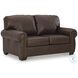 Colleton Dark Brown Loveseat From Ashley Furniture | Coleman Furniture
