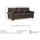 Colleton Dark Brown Sofa
