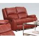 Zuriel Red 60" Rocker Reclining Loveseat