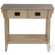 Larina Antique Beige 2 Drawer Console Table