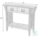 Larina Antique Beige 2 Drawer Console Table