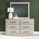 Modern Play Natural White 6 Drawer Dresser with Mirror