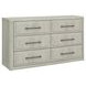 Modern Play Natural White 6 Drawer Dresser