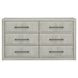 Modern Play Natural White 6 Drawer Dresser