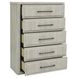 Modern Play Natural White 5 Drawer Chest