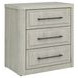 Modern Play Natural White 3 Drawer Nightstand with USB Charging