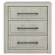 Modern Play Natural White 3 Drawer Nightstand with USB Charging