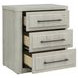 Modern Play Natural White 3 Drawer Nightstand with USB Charging