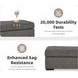 Gardiner Pewter Ottoman