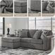 Gardiner Pewter Sofa Chaise