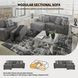 Gardiner Pewter Sofa Chaise