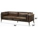 Porchester Distress Chocolate Leather 94" Sofa
