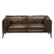 Porchester Distress Chocolate Leather 71" Loveseat