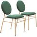 Odessa Green And Gold Dining Chair Set of 2
