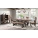 Transitions Driftwood and Sable 96" Extendable Rectangular Dining Table