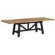 Hendricks Rustic Wheat and Raven 102" Extendable Rectangular Dining Table