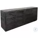 St Lucia Black Solid Sides Sideboard