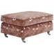 Athos Brown and White Rectangular Ottoman with Casters by Barclay Butera