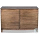Remington Tan Ribbed Accent Cabinet