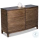 Remington Tan Ribbed Accent Cabinet