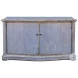 Columns Blue Bowfront Sideboard
