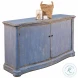 Columns Blue Bowfront Sideboard