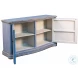 Columns Blue Bowfront Sideboard