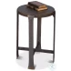 Forged Slats Moleskin Gray Side Table