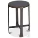 Forged Slats Moleskin Gray Side Table