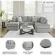Casselbury Cement 2 Piece RAF Chaise Sectional