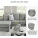 Casselbury Cement 2 Piece RAF Chaise Sectional
