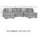 Casselbury Cement 2 Piece RAF Chaise Sectional