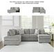 Casselbury Cement 2 Piece LAF Chaise Sectional
