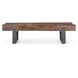 Duarte Rustic Brown and Black 58" Accent Bench