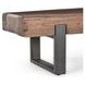 Duarte Rustic Brown and Black 58" Accent Bench