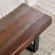 Duarte Rustic Brown and Black 58" Accent Bench