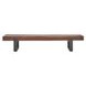 Duarte Rustic Brown and Black 74" Accent Bench
