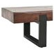 Duarte Rustic Brown and Black 74" Accent Bench