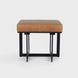 Calvin Sedona Brown Leather Upholstered Stool