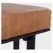 Calvin Sedona Brown Leather Upholstered Stool