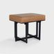 Calvin Sedona Brown Leather Upholstered Stool